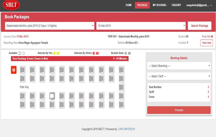 Bus Ticket Booking(Package) screenshot 1